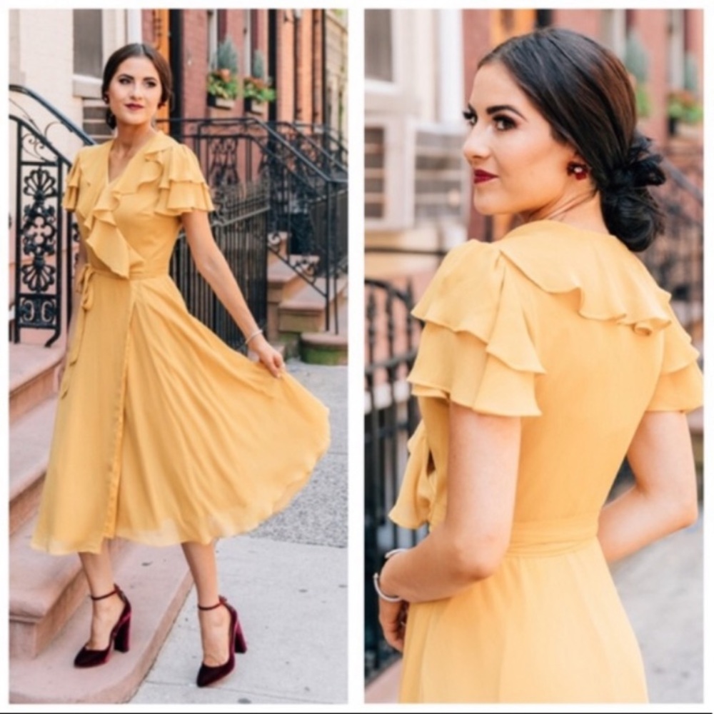 Rachel Parcell midi wrap dress